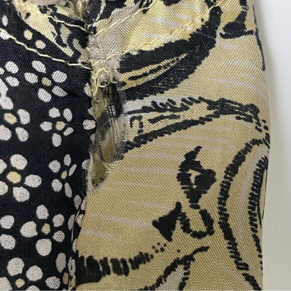 Vintage Details Express 100% Silk Button Front Floral Paisley Blouse Women's LG - Picture 12 of 16